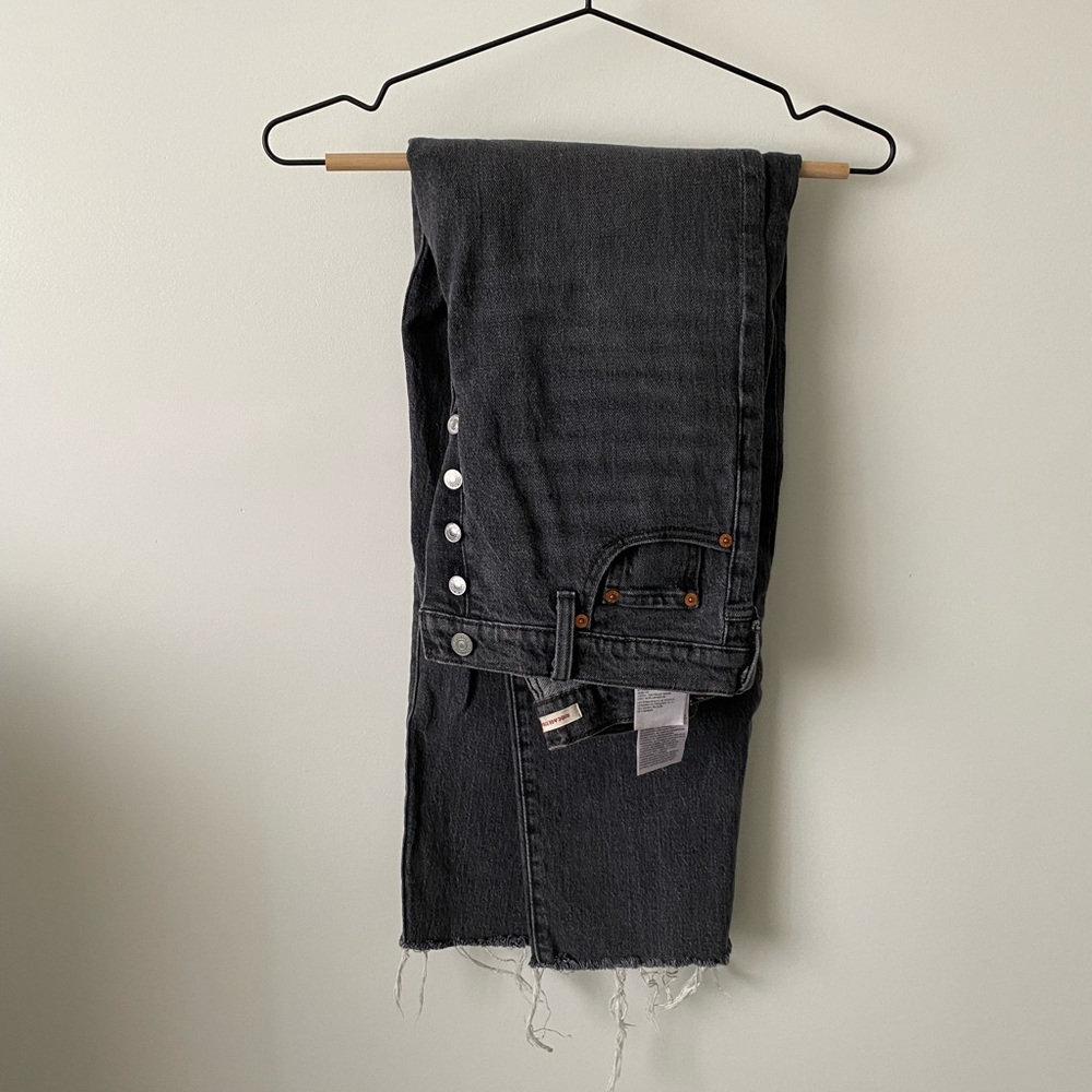 Levi Rib Cage Straight Cropped Jeans Size 26